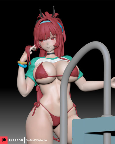 胜利女神 拉毗 Sin3D版 已分件 3D模型Stl文件