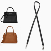 老皮匠2424包带迷你凯莉肩带kelly包带进口皮单肩斜挎包带大象灰