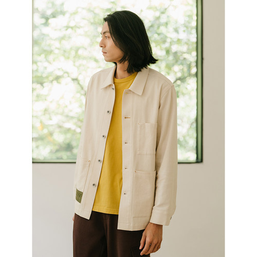 RESEED米白法式工装夹克