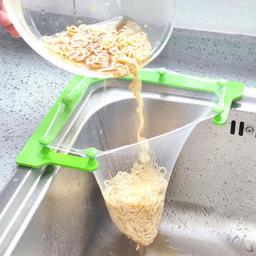 厨房水槽垃圾防堵过滤网沥水架