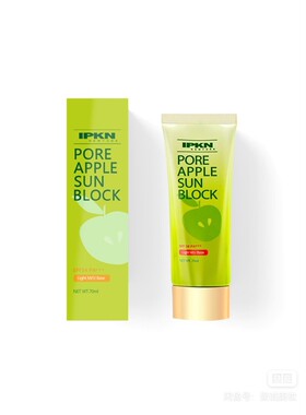 IPKN/忆可恩韩国新包装青苹果防晒霜SPF34隔离毛孔清爽妆前提亮女