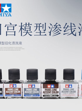 田宫 87131-87210模型制作渗线液40ML渍洗液后期旧化突出强化细节