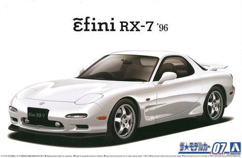 青岛社马自达RX-7拼装汽车模型