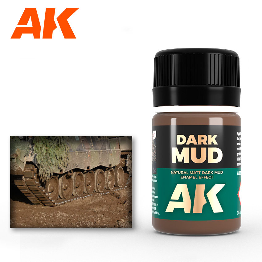 津卫模谷 西班牙 AK023 效果表现液 深色泥浆 拼装模型旧化 - 实物图