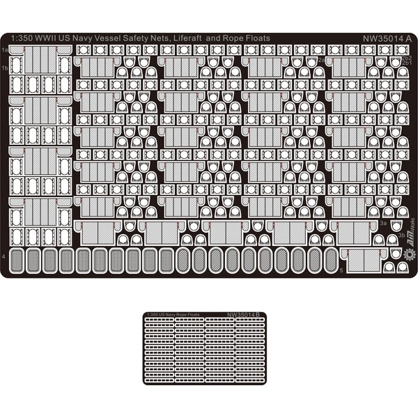 津卫模谷 联合AM NW35014 1//350美国舰船模型 救生筏 安全网改造