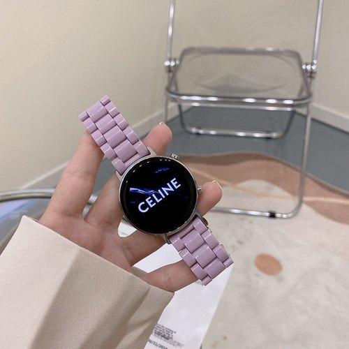 适用于华为gt3彩色树脂表带简约