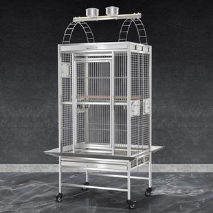 粤迪 鸟笼灰鹦鹉鸟笼特大号不锈钢鸟笼子折衷鹦鹉繁殖大型笼SS801