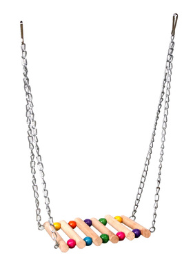 粤迪 趣味鹦鹉鸟类玩具鹦鹉吊床梯木玩具T8034/T8044/T8088/T0155