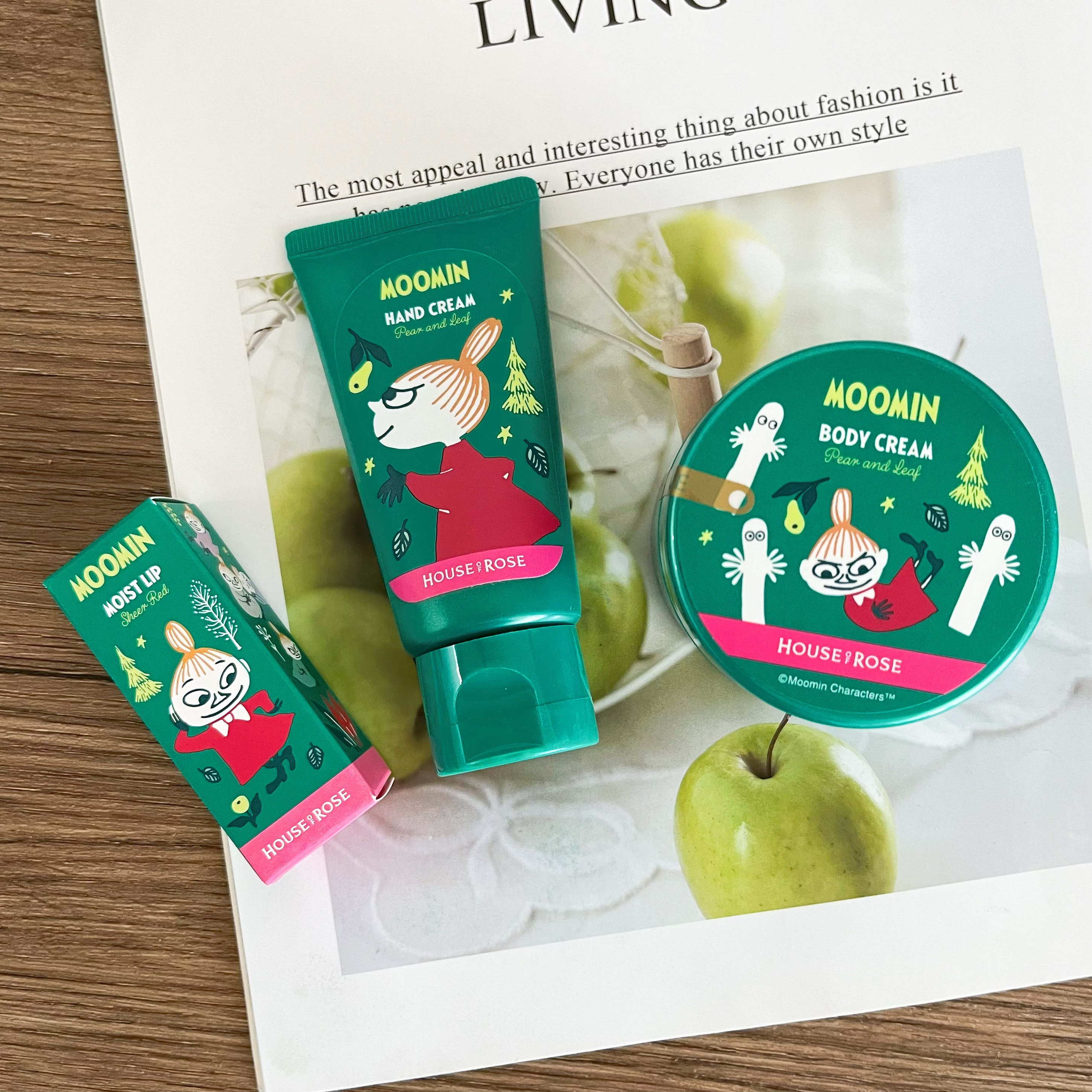 日本HOUSE OF ROSE姆明联名圣诞限定款护手霜润唇膏身体乳