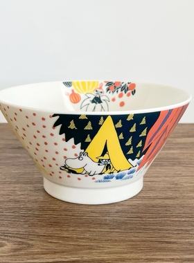 Cola Bebe日本进口Moomin姆明亚美饭碗沙拉碗面碗YAMAKA斗型碗