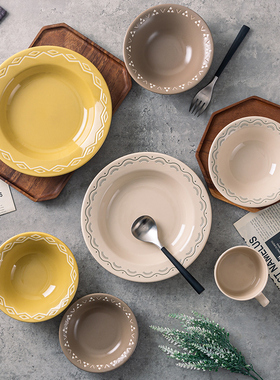 Cola Bebe日本进口山加商店陶瓷马克杯甜品碟碗深盘一人食餐具