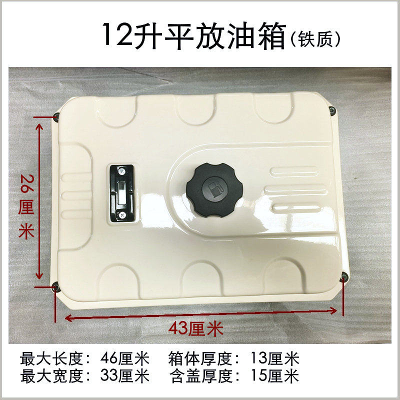 增程器油箱电动三轮四轮车汽油发电机超大号加厚挂立式备用铁油箱