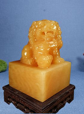 玉石祝福新中式电视柜玉雕印章