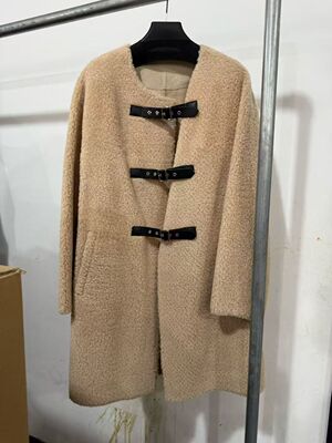 恩派雅正品国内代购绵羊毛大衣中长款保暖外套XWJIW8302AT