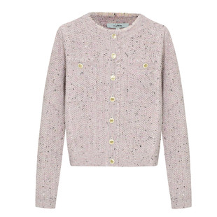 恩派雅正品国内代购绵羊毛小香风毛衣毛边针织开衫XNJAW9106AB/AF