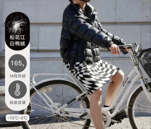 恩派雅正品国内代购白鸭绒羽绒服包裹式立领面包服XNHIAY120AH