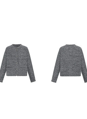 Npaia恩派雅正品国内代购灰色羊毛针织开衫毛衣外套XWKIW9112AC