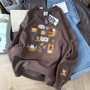 百搭不纠结 潮 Foeverrich纸袋家330g重工刺绣纯棉毛圈卫衣女长袖