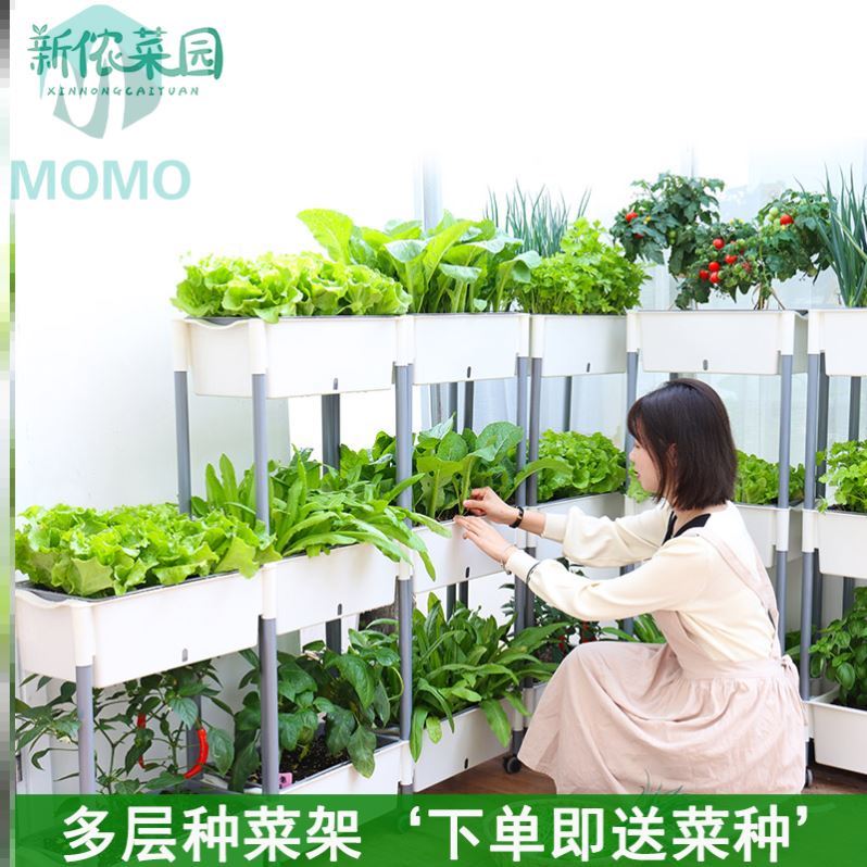 花卉创意组合长方形室内阳台种菜专用架花盆架蔬菜绿植立体楼顶盆
