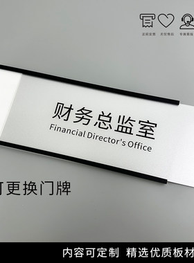 高档亚克力可更换总经理室可抽拉