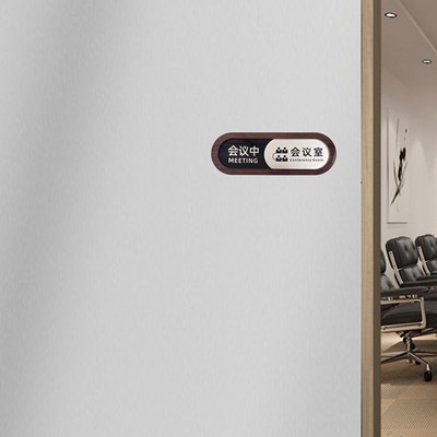 会议室亚克力可切换门牌展示