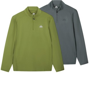 361半拉链户外打底衫 361度男装 新款 T恤2025秋季 3111 立领套头长袖