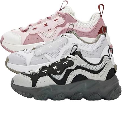 小熊鞋361度女鞋慢跑休闲鞋2025秋季新款361透气防滑厚底软弹6718