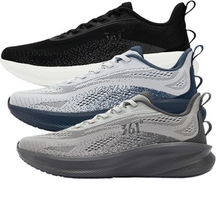 361轻便针织网面透气综训鞋 舒途361度男鞋 新款 2025秋季 2214 慢跑鞋