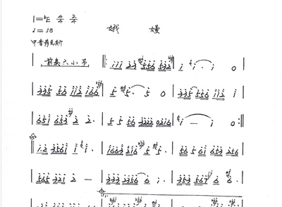 娥嫚萨克斯乐谱曲谱  简谱+降e调伴奏  需要其他曲谱伴奏直接留言