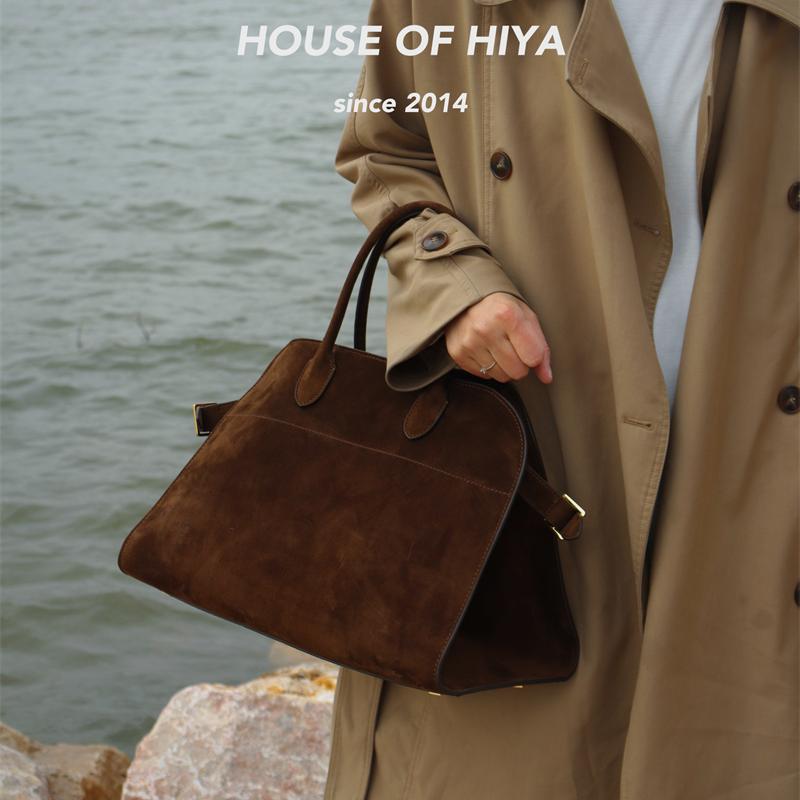 新款复古绒面水提包大容量