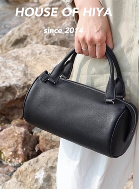 HOUSE OF HIYA新款小众设计圆筒包轻便手提包