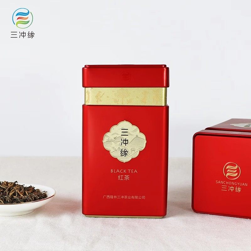 三冲缘金韵红茶广西隆林茶叶 送礼自饮红茶125g/罐装