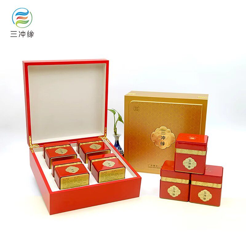 三冲缘金豪红茶礼盒 广西隆林茶鲜叶红茶送礼礼盒200g