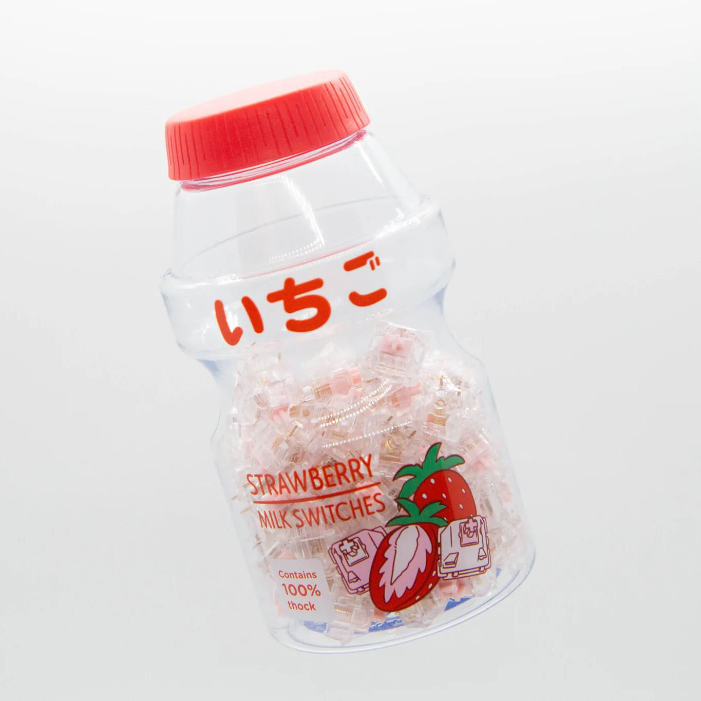 STRAWBERRY MILK ICE - LINEAR STRAWBERRY MILK ICE CREAM SHAFT 67G LINEAR SHAFT BODY