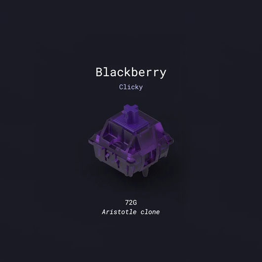 TKC X C³EQUALZ 블랙베리 스위치 72G CLICKY 단락 스위치