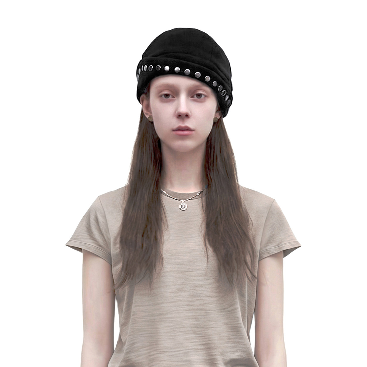 WEIQIN Pierce Of Mind Beret 真皮 搭配单品 发饰 羽毛 帽 真