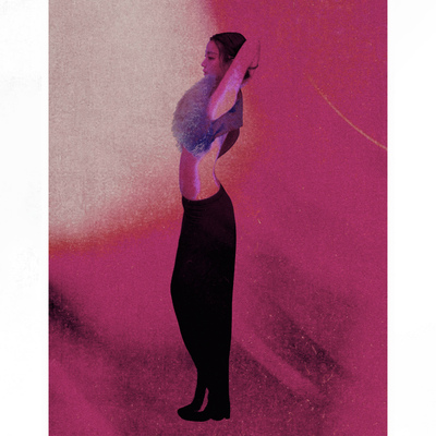 郁金香花苞左搭右开衫裙