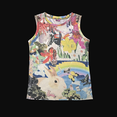 WEIQIN OAHU 环保喷绘28色纱棉 瓦湖兔纯棉棒球夹克外套 背心