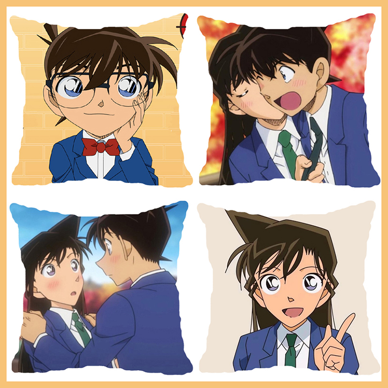 柯南抱枕名侦探枕套新一靠垫diy