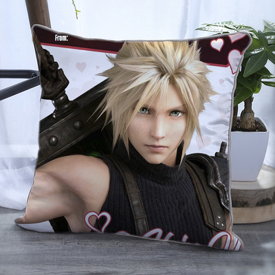 最终幻想7克劳德抱枕萨菲罗斯靠垫游戏周边靠垫蒂法扎克斯靠枕