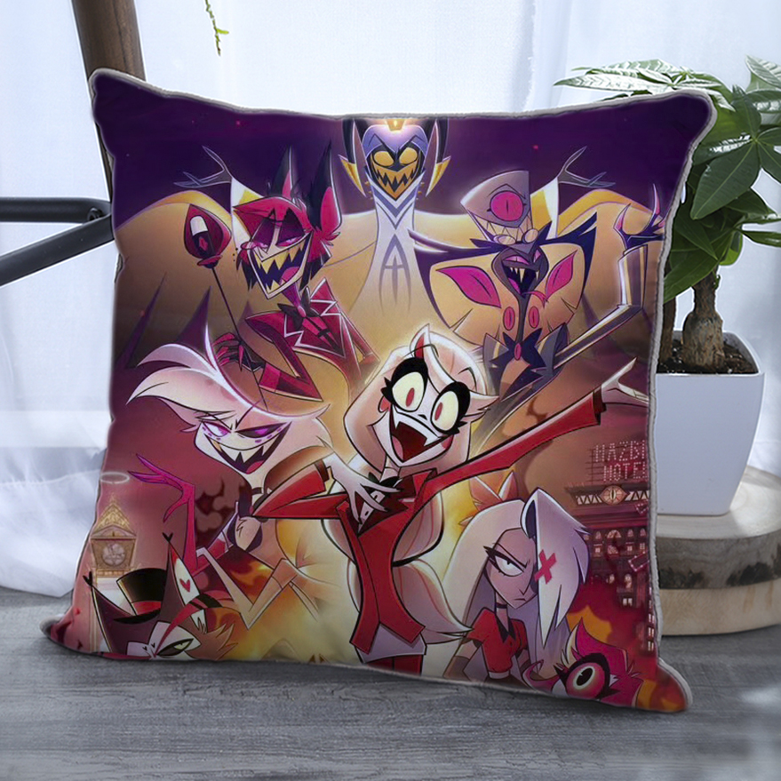 地狱客栈动漫周边抱枕地狱旅馆酒店HazbinHotel宿舍靠枕垫送朋友