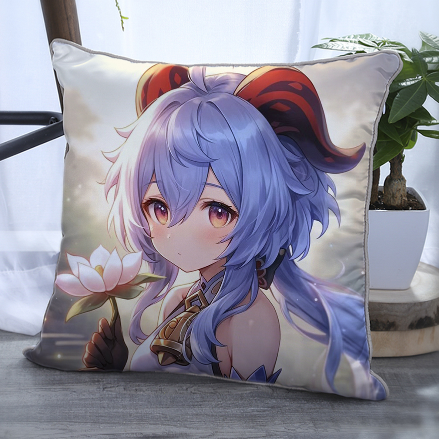 甘雨抱枕原神二次元动漫枕头卡通游戏创意沙发卧室靠枕学生日礼物