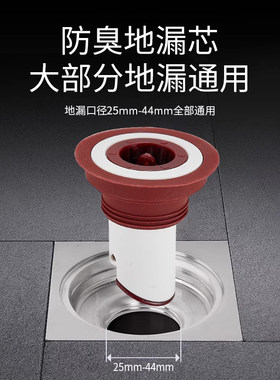 小号30mm小口径25mm卫生间老式地漏防臭器特下水道防返臭神器芯心