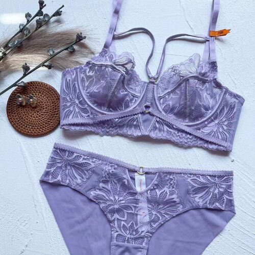 性感薄款大胸显小文胸大码内衣女