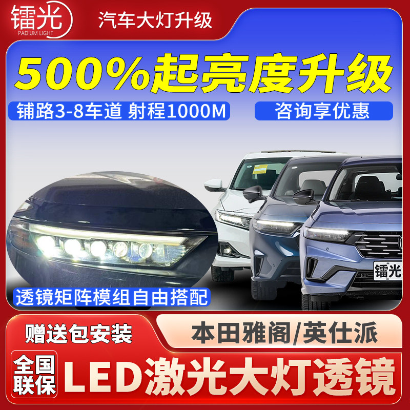 18-25雅阁英仕派汽车LED激光透镜