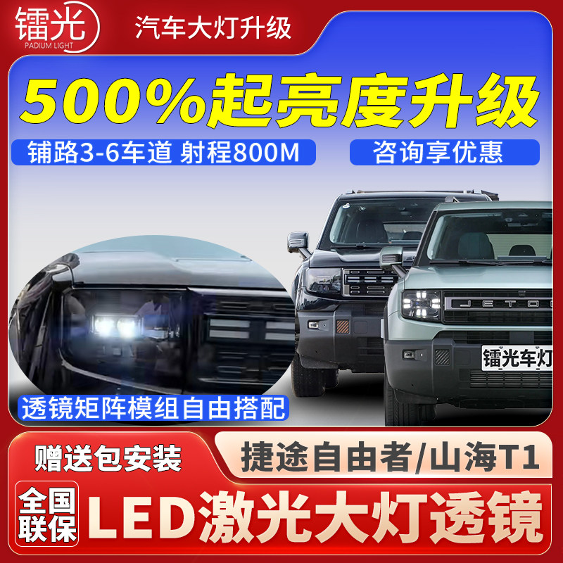 捷途自由者/山海T1汽车大灯透镜