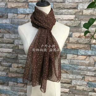 纱巾米粒点女乔琪纱防风点点丝巾长方形披肩长条保暖柔软装饰围巾