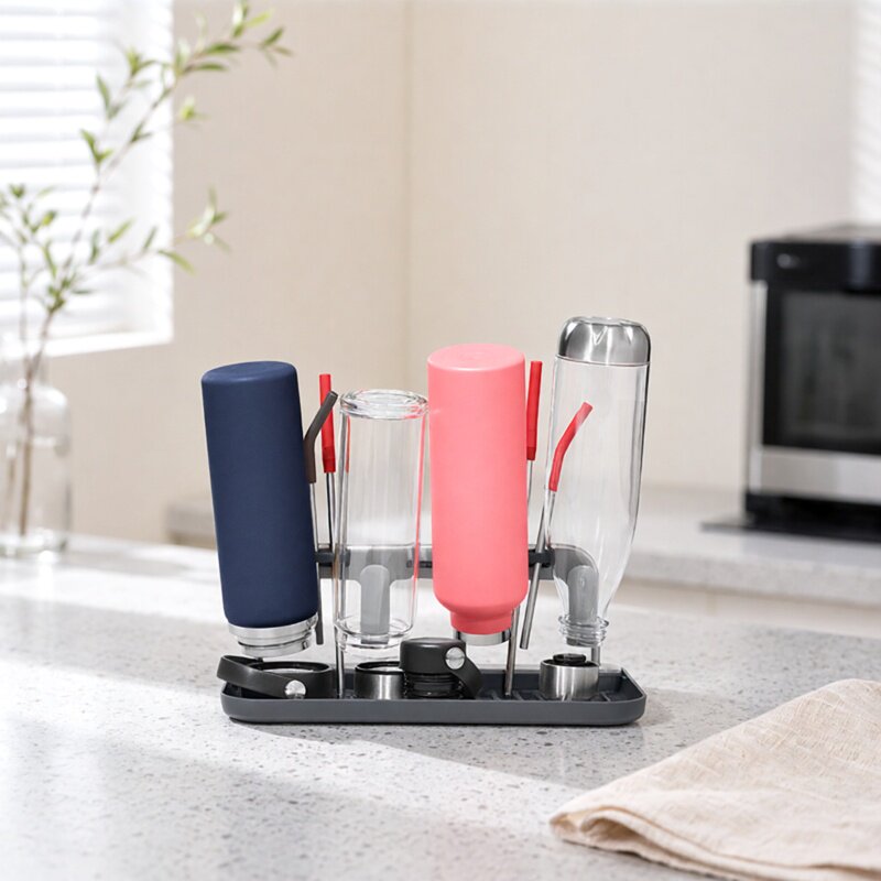倒置沥水架美国oxo4层免打孔图片