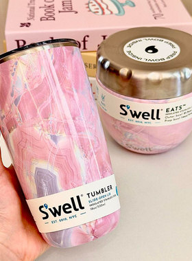 Swell马克杯带吸管保温杯办公室水杯咖啡杯高颜值茶杯轻奢礼物