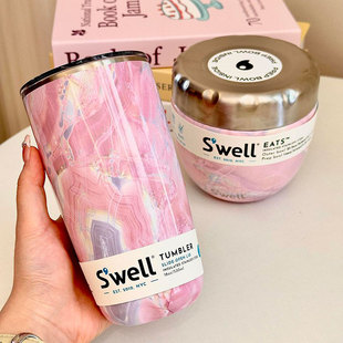 Swell马克杯带吸管保温杯办公室水杯咖啡杯高颜值茶杯轻奢礼物
